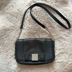 Kate Spade Leather Handbag with Gold Chain Accent Strap